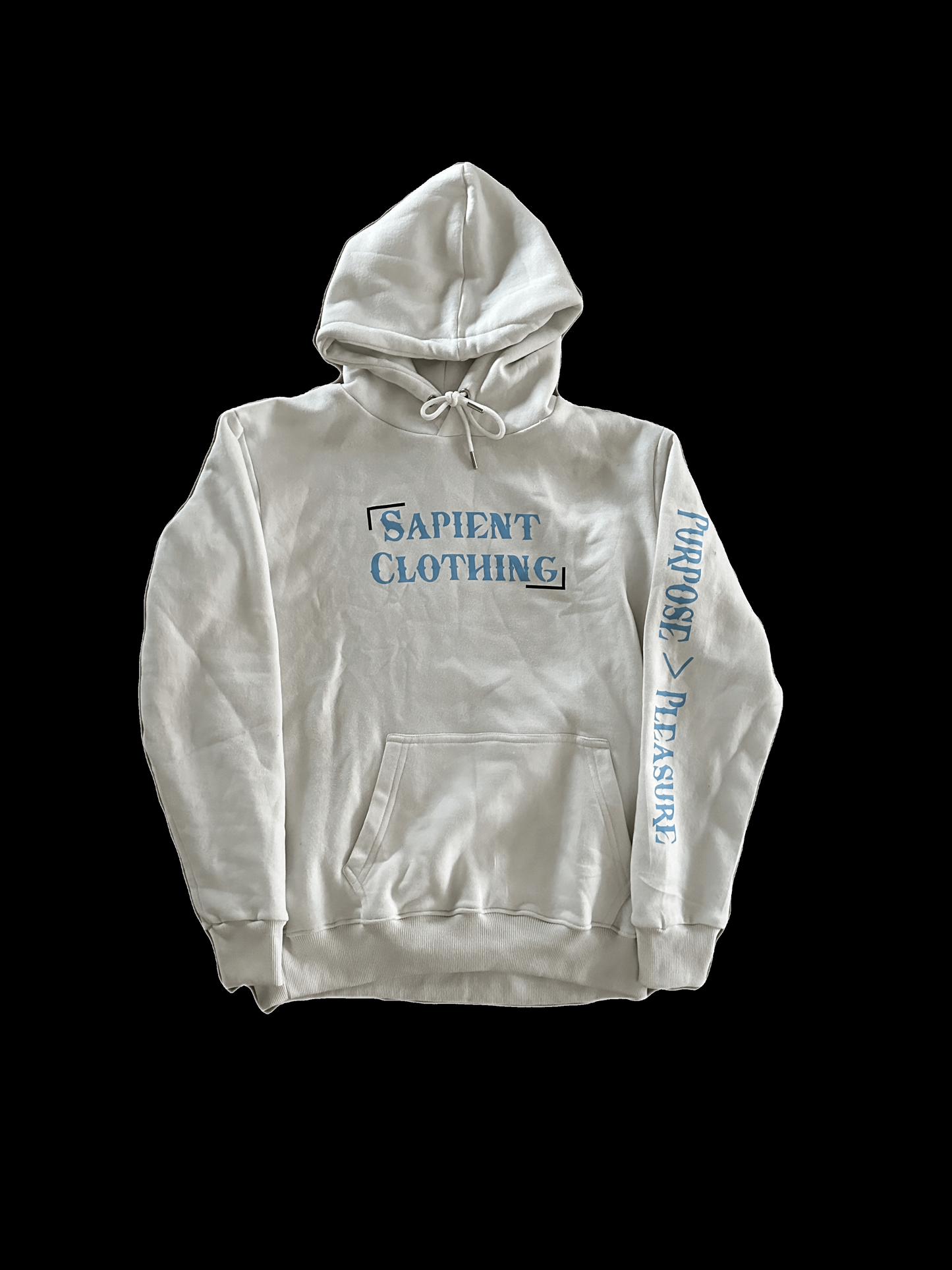 Male exclusive hoodie (white/sky blue)