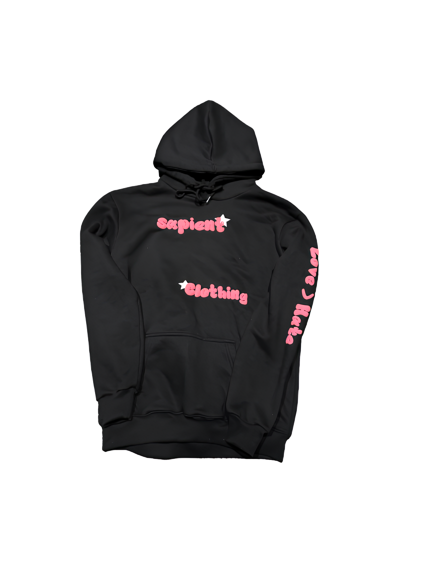 Female exclusive hoodie (black/pink)