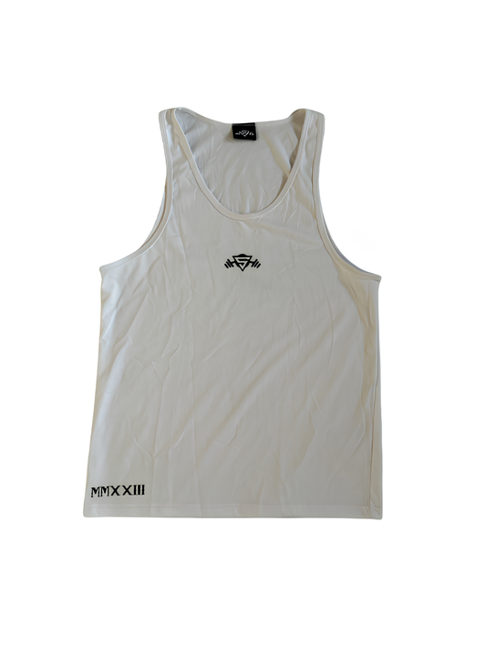 “Stay Sapient” tank top (white)