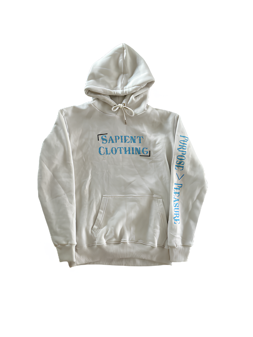 Male exclusive hoodie (white/sky blue)