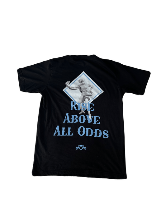 Rise above all odds fitted tee (sky blue)