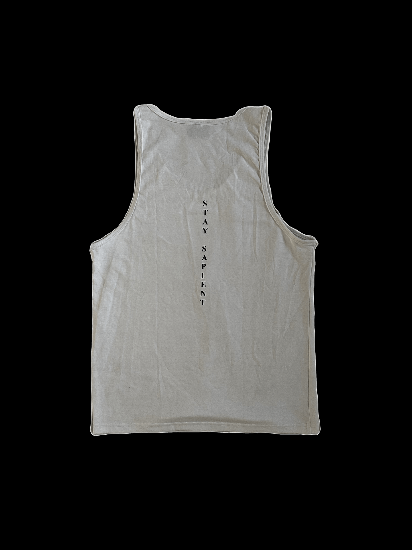 “Stay Sapient” tank top (white)